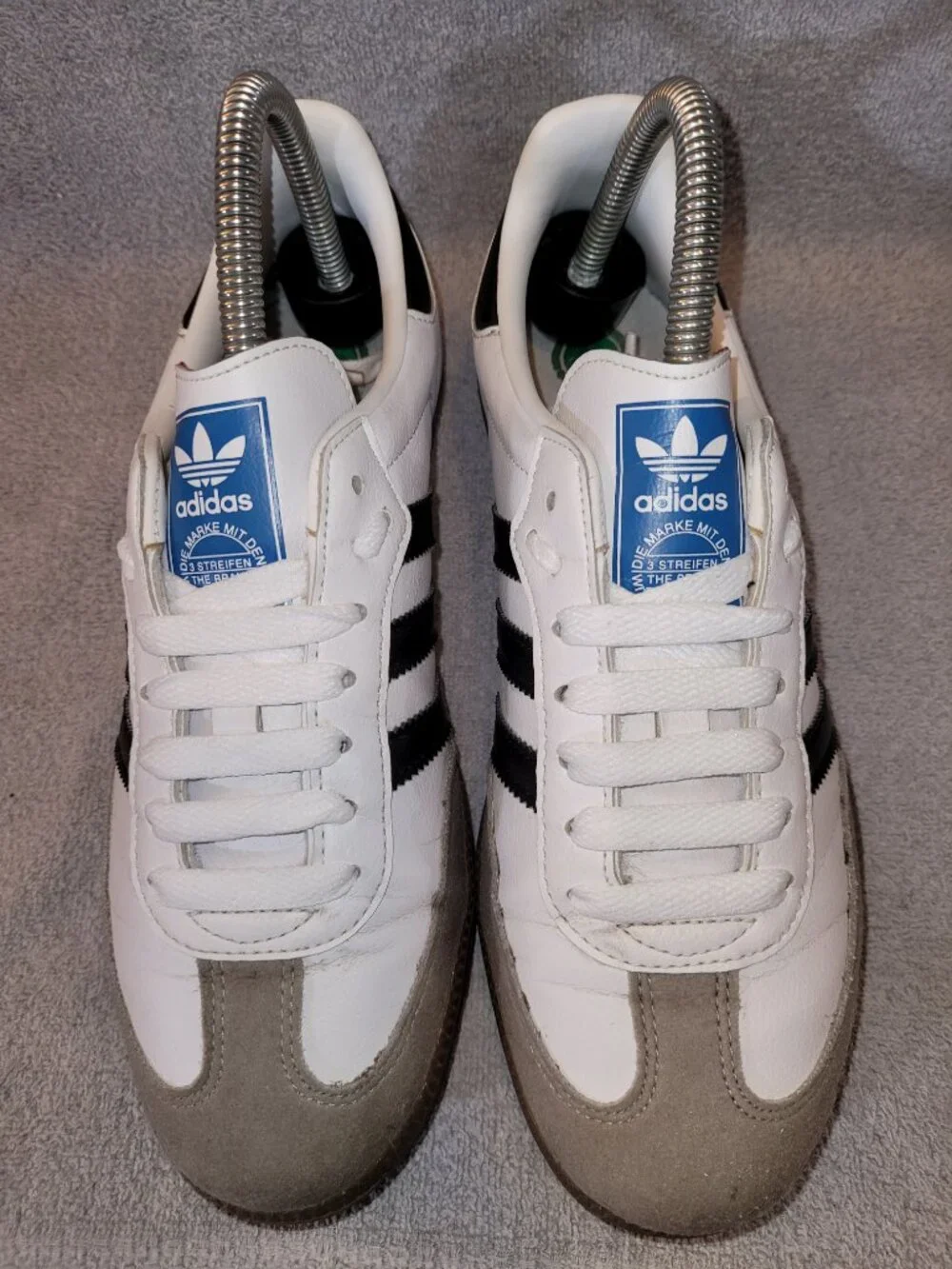 Adidas Samba VEGAN Men's Size 6 White Black Brown Gum Sneakers H01877 (#2259)